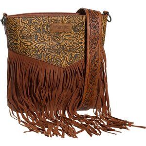 ***Wrangler Fringed Half Tool Crossbody Bag***